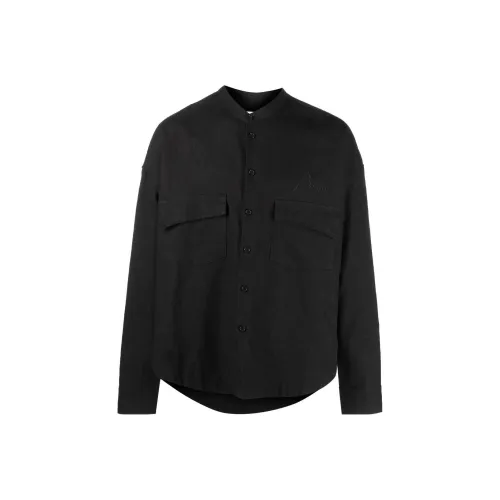 Rhude Черные Мужские Рубашки