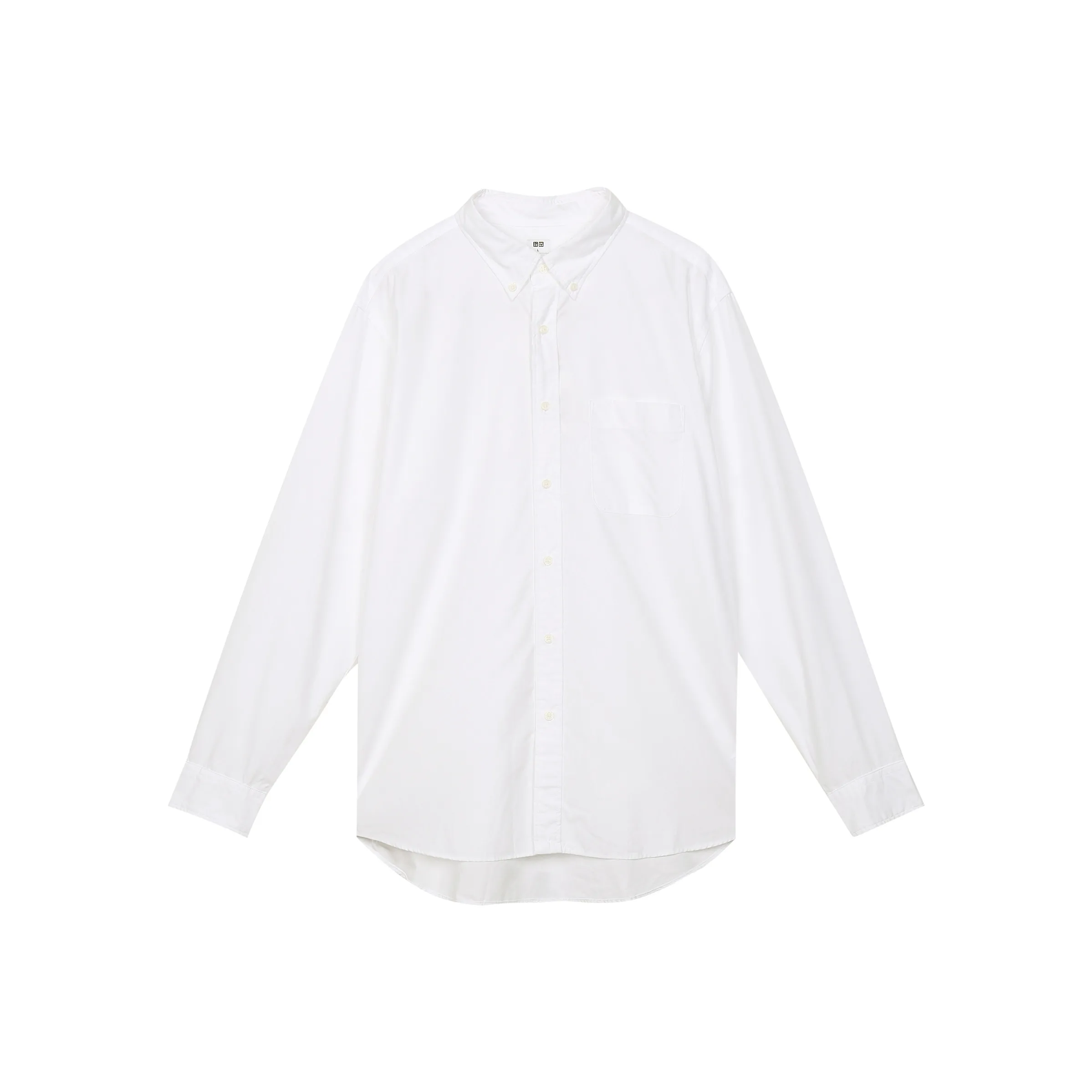 UNIQLO Белая унисекс рубашка