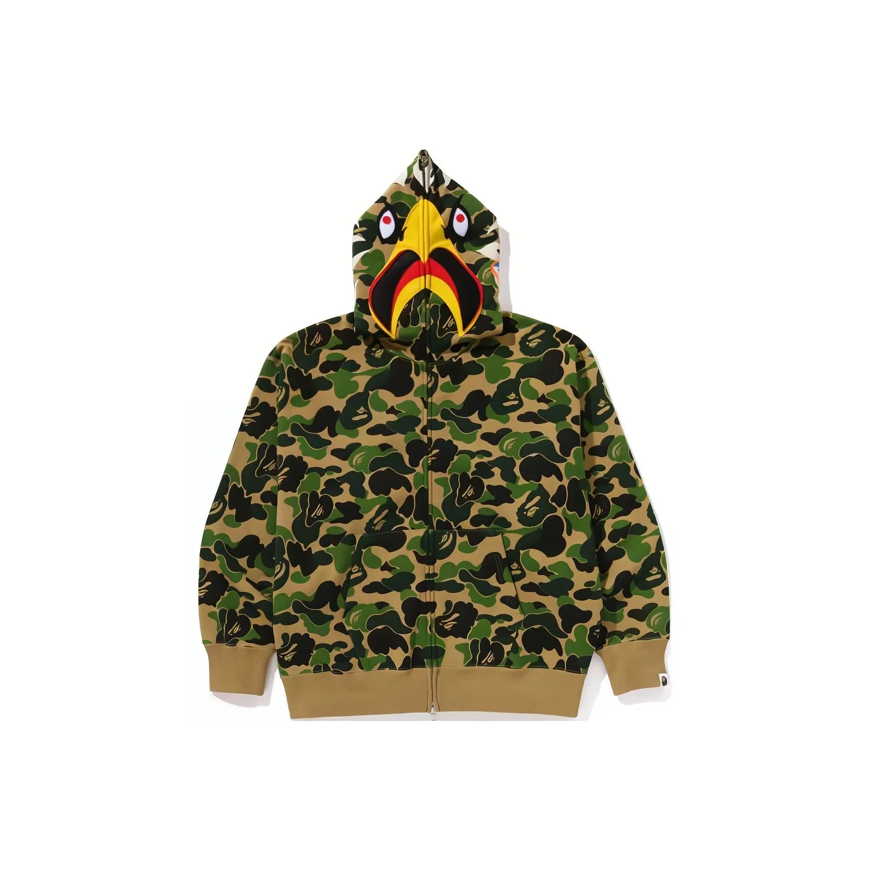 Bape X Readymade Abc Camo Eagle Relaxed Fit Full Zip Hoodie