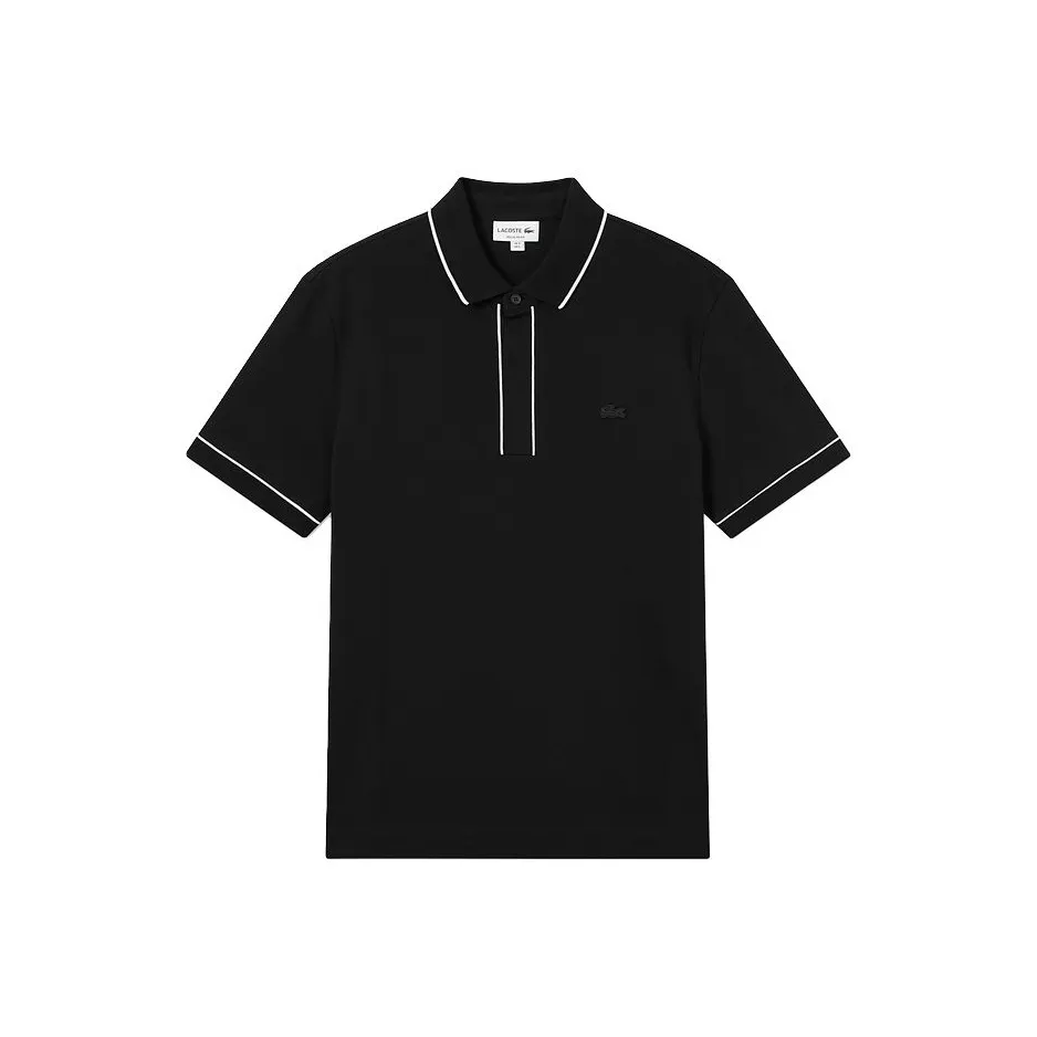 LACOSTE Collaboration SS25 Поло Мужское Черное
