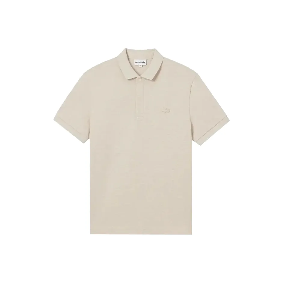 LACOSTE SS25 Поло Мужское Овсяный Кофейный