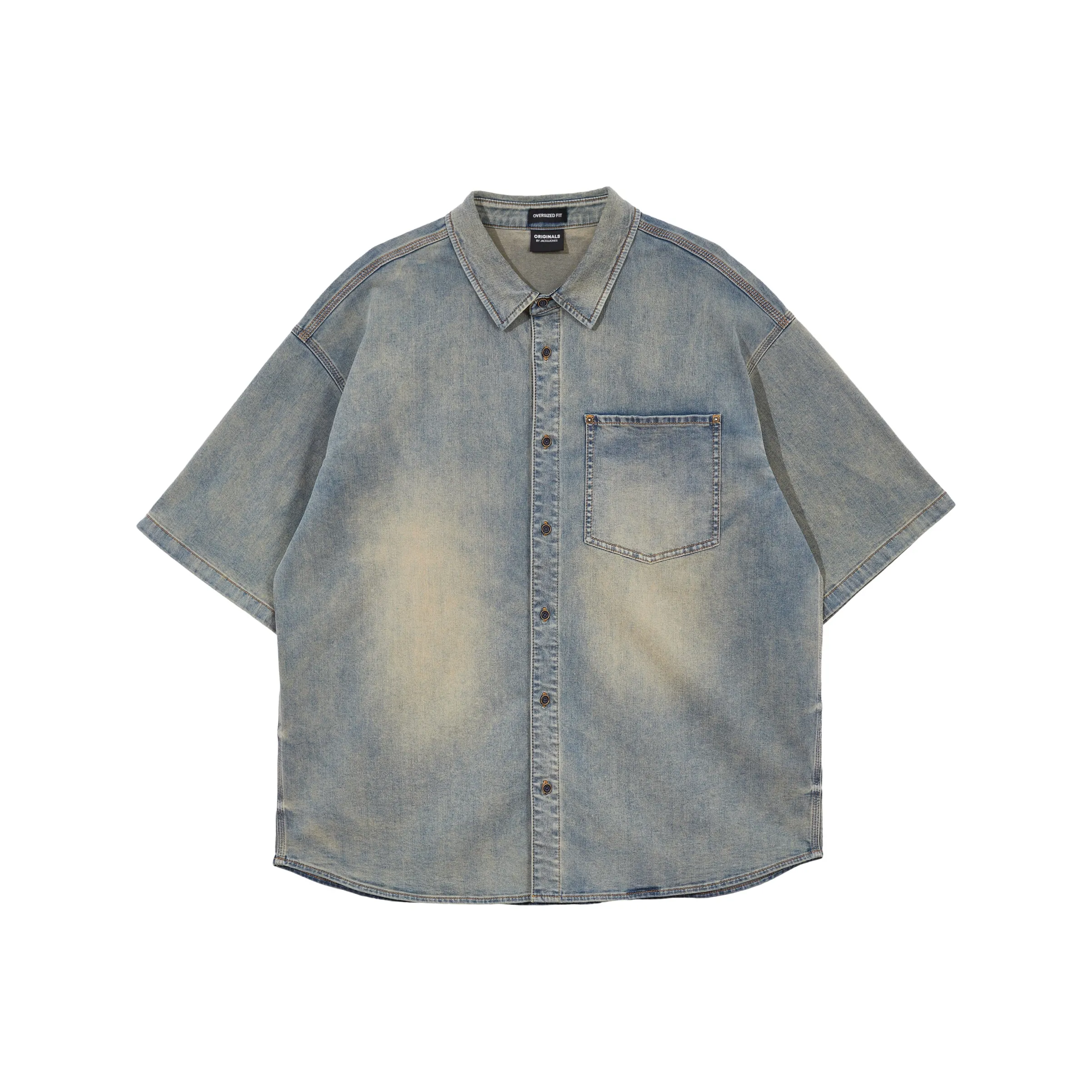 JACK&JONES Shirts Unisex 6E39 Medium Denim Blue