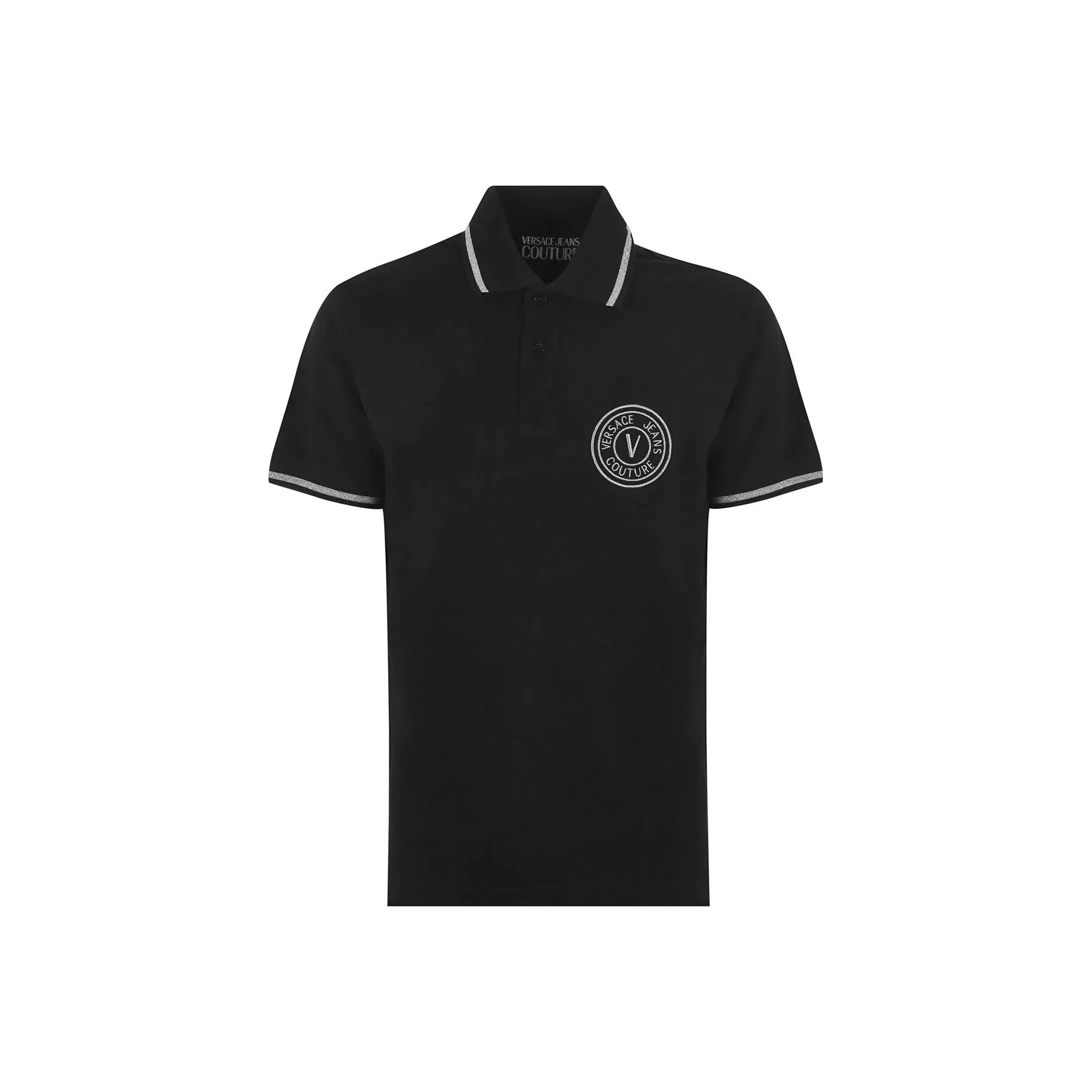 VERSACE JEANS COUTURE Мужская черная поло