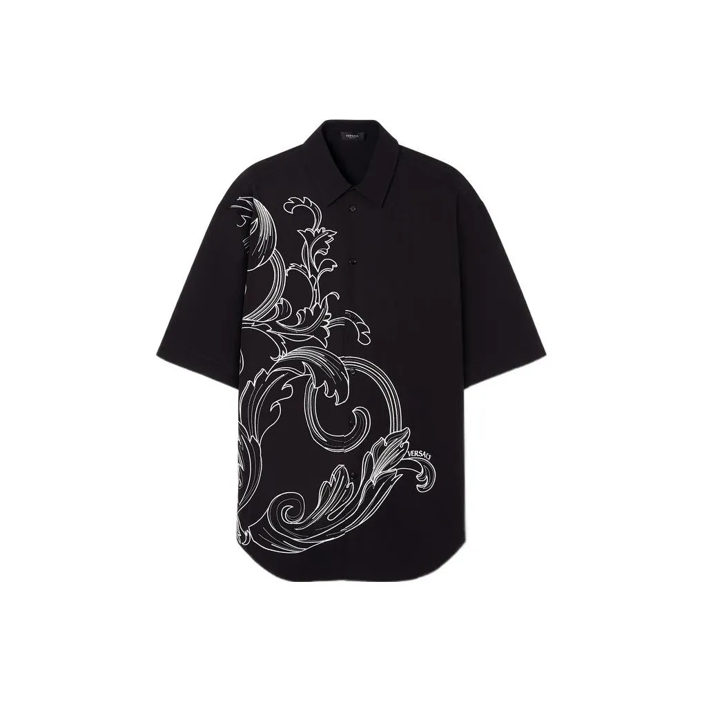 VERSACE Мужские Черные Рубашки