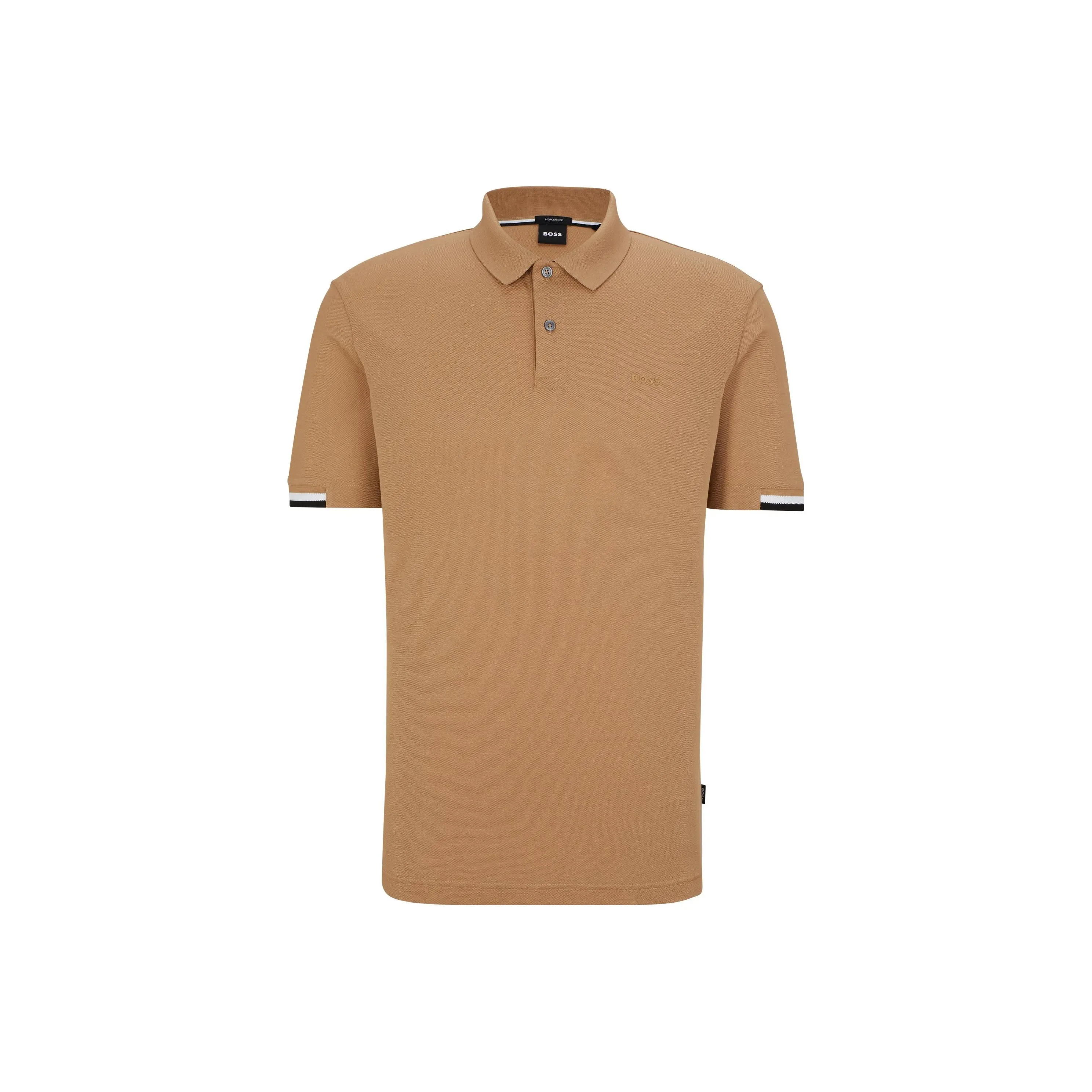 Boss Stripe trimmed Polo Shirt