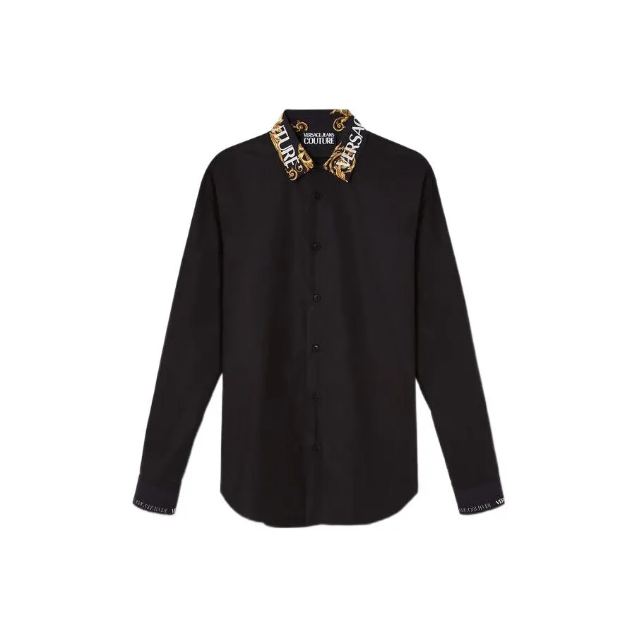 VERSACE JEANS COUTURE Рубашка Мужская Черная
