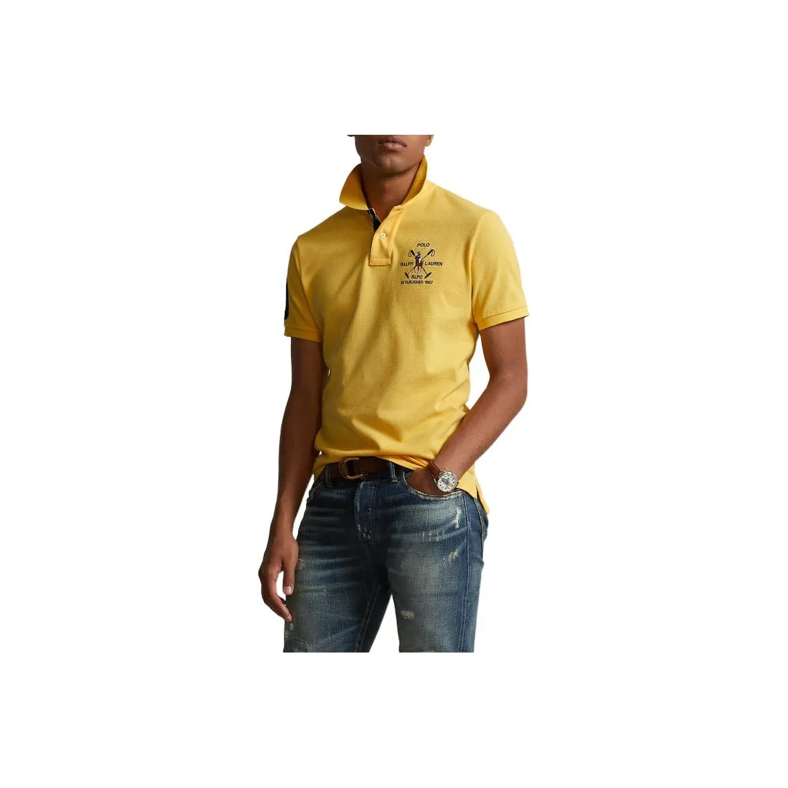 Polo Ralph Lauren SS23 Поло Мужское Желтое