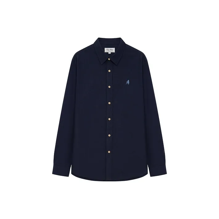 Teenie Weenie Men Рубашка Мужская Темно-синяя