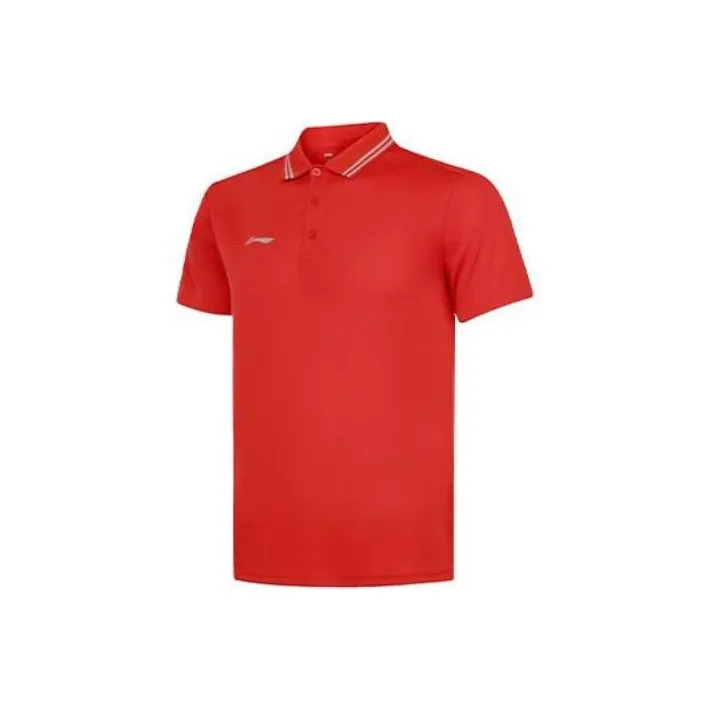 LINING Fitness Series Red Men's Polo