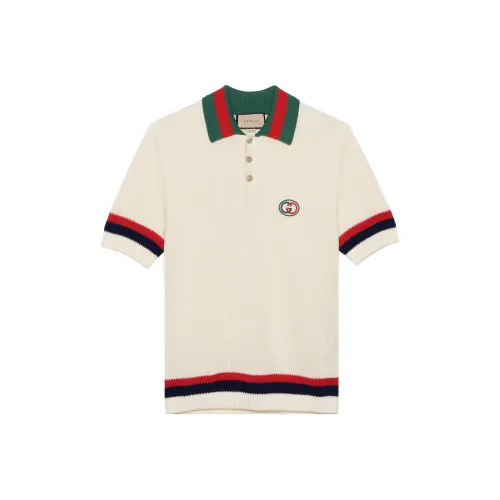GUCCI Сливочный Мужское Поло