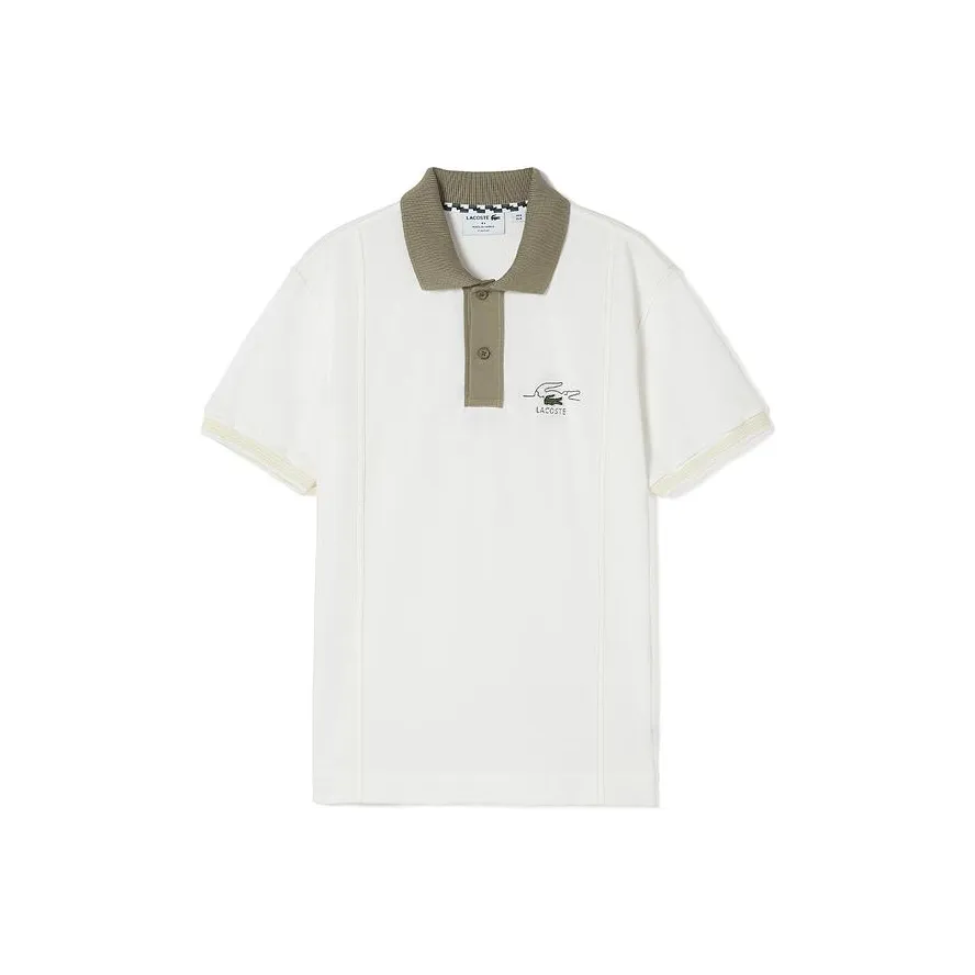 LACOSTE Collaboration Белая Мужская Поло