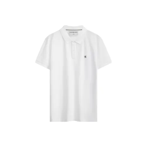 Calvin Klein YAF Лунно-белый Мужское Поло