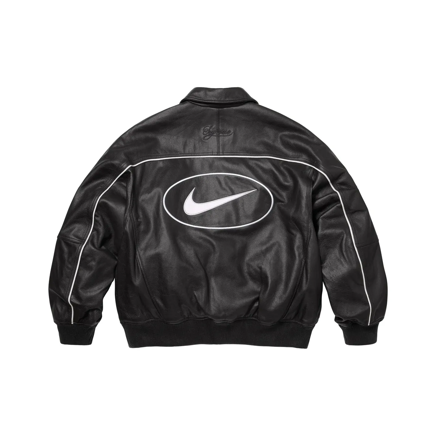Supreme Nike Leather Varsity Jacket