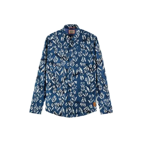 Scotch&Soda Blue Мужские Рубашки