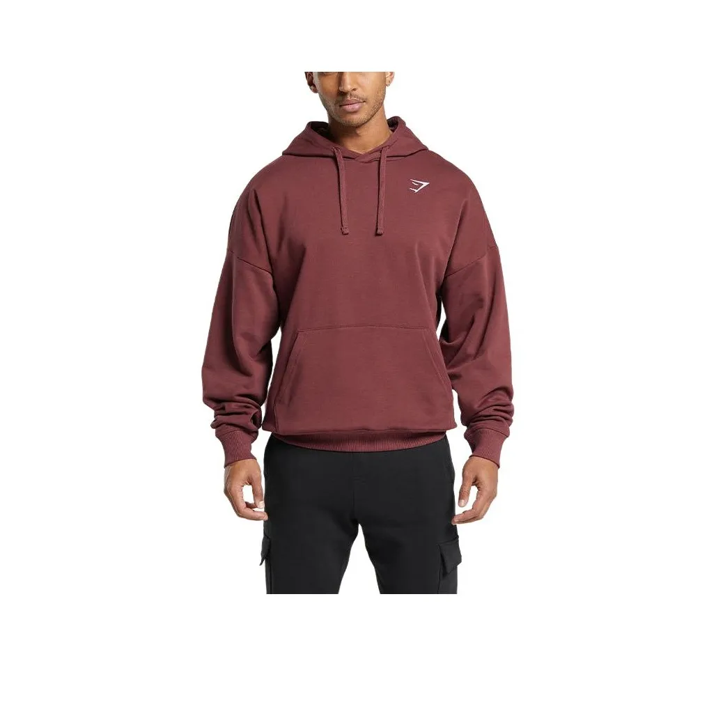 GYMSHARK Sweatshirts Men Burgundy