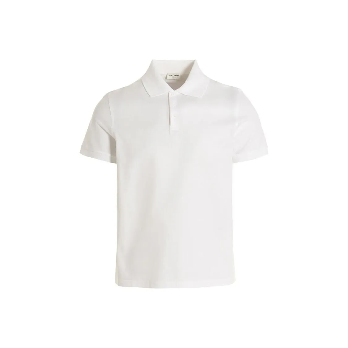 SAINT LAURENT SS23 Поло Мужское Белое