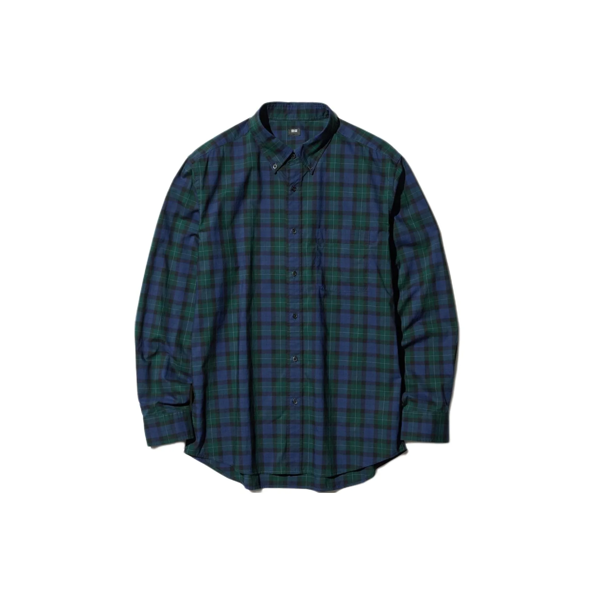 UNIQLO Темно-синяя унисекс рубашка