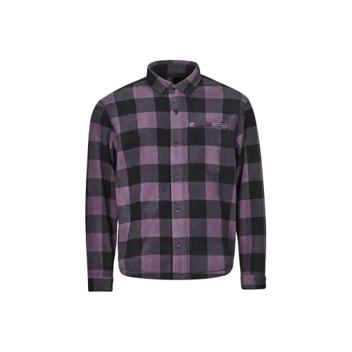 VOLCOM Черно-фиолетовые Мужские Рубашки