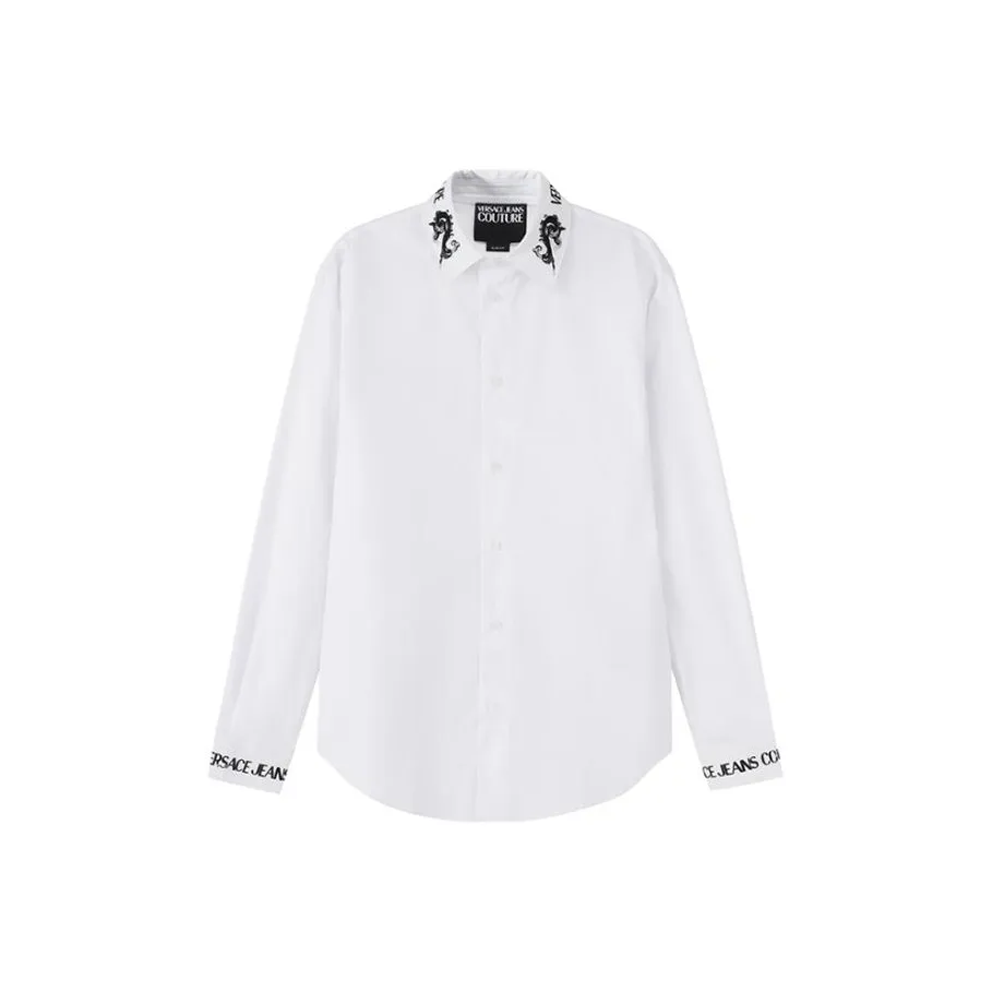 VERSACE JEANS COUTURE SS24 Рубашка Мужская Белая