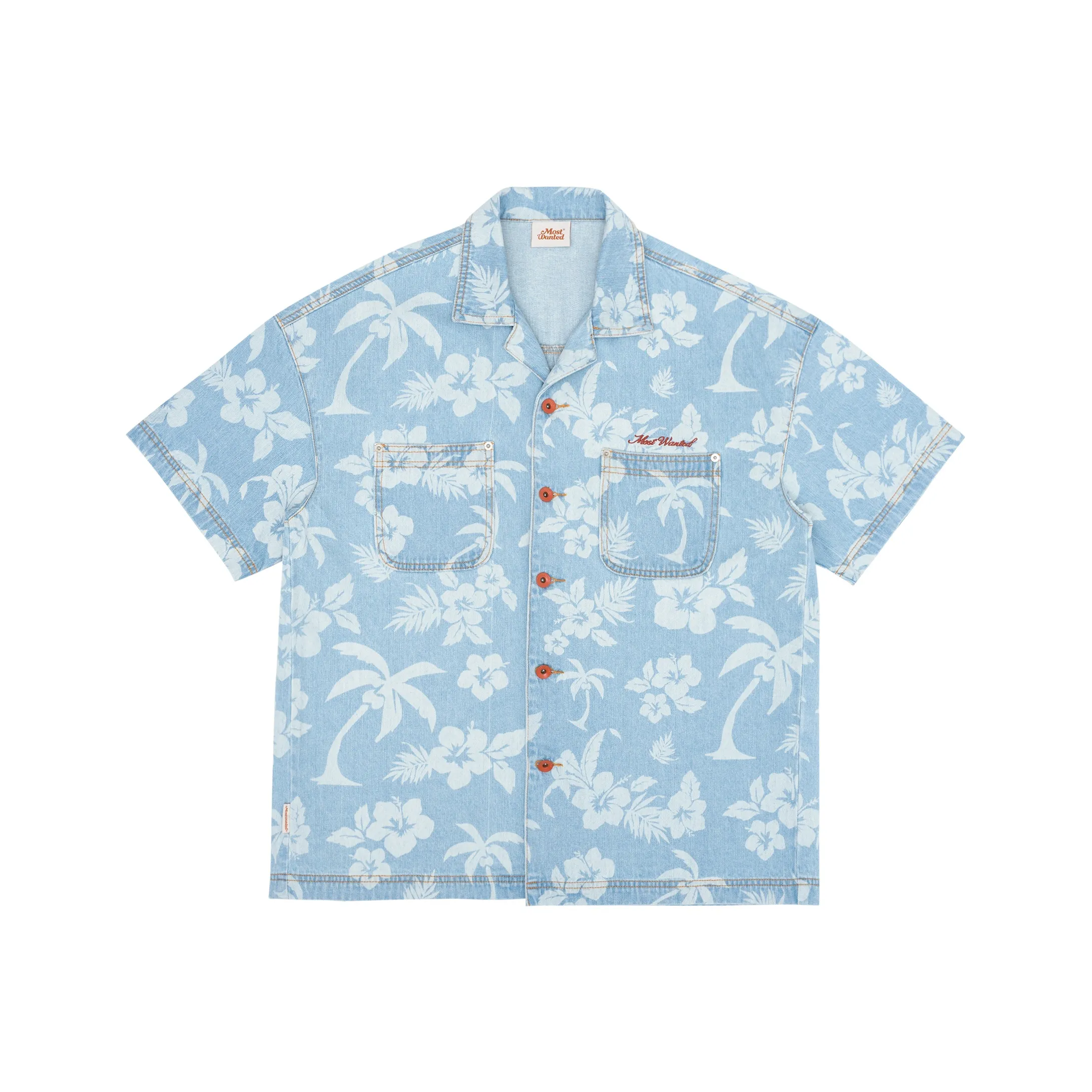 MostwantedLab Shirts Unisex Washed Blue