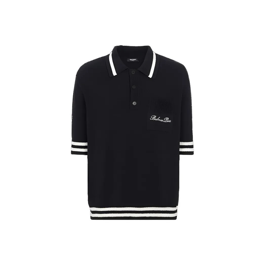 BALMAIN Logo Signature Polo Shirt