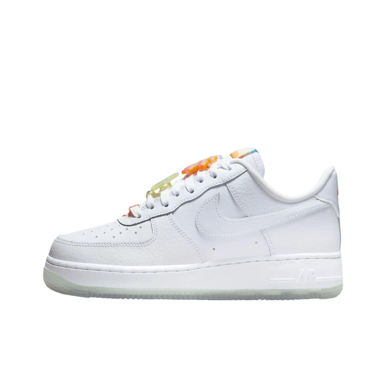Nike Air FORCE 1 Slip-on Устойчивый к истиранию Низкий Топ Скейтбординг Кроссовки Женские Белые