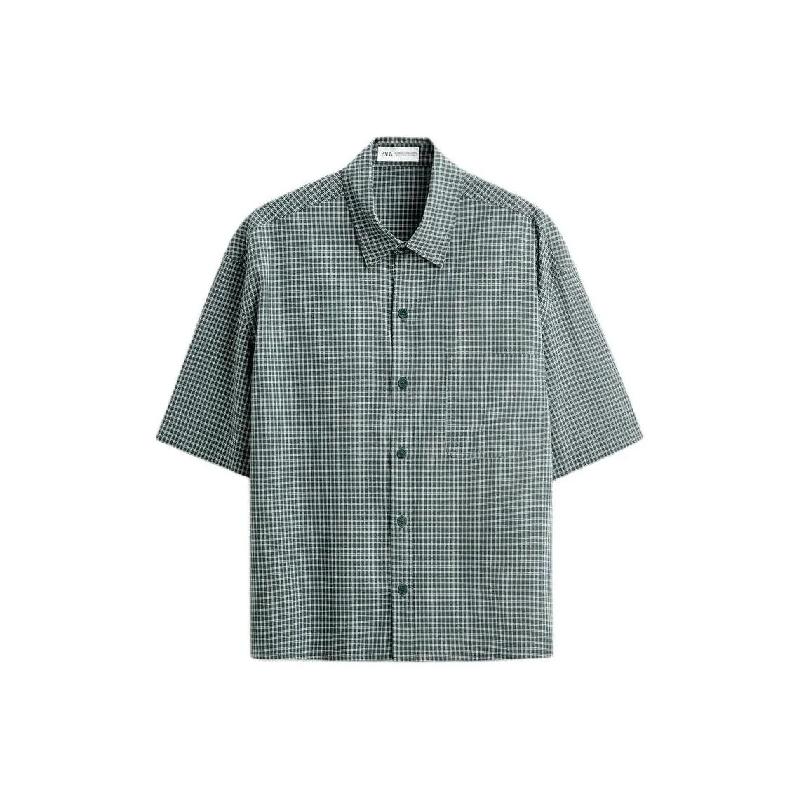 ZARA Зеленые Мужские Рубашки