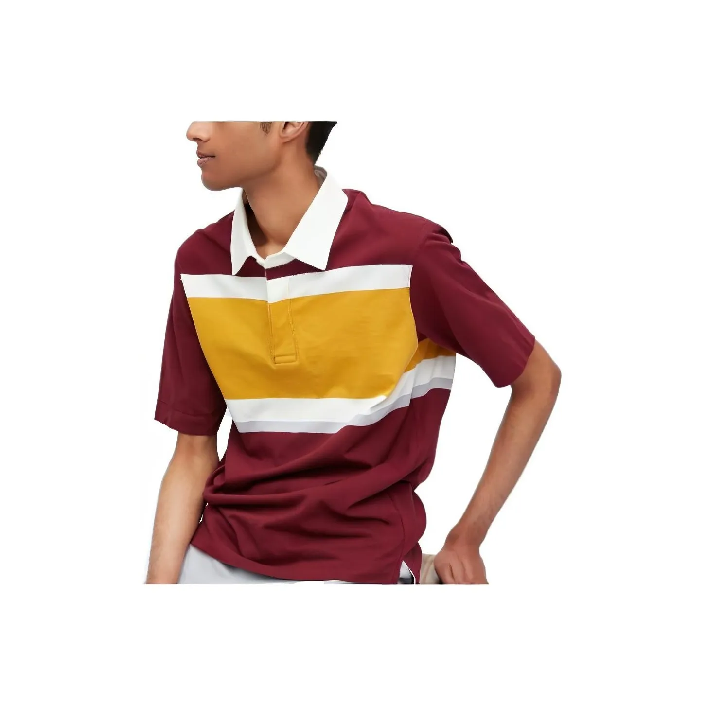 UNIQLO Поло Унисекс Темно-красный