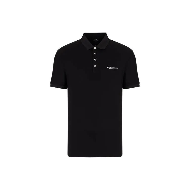 ARMANI EXCHANGE Polo Shirts Men Black