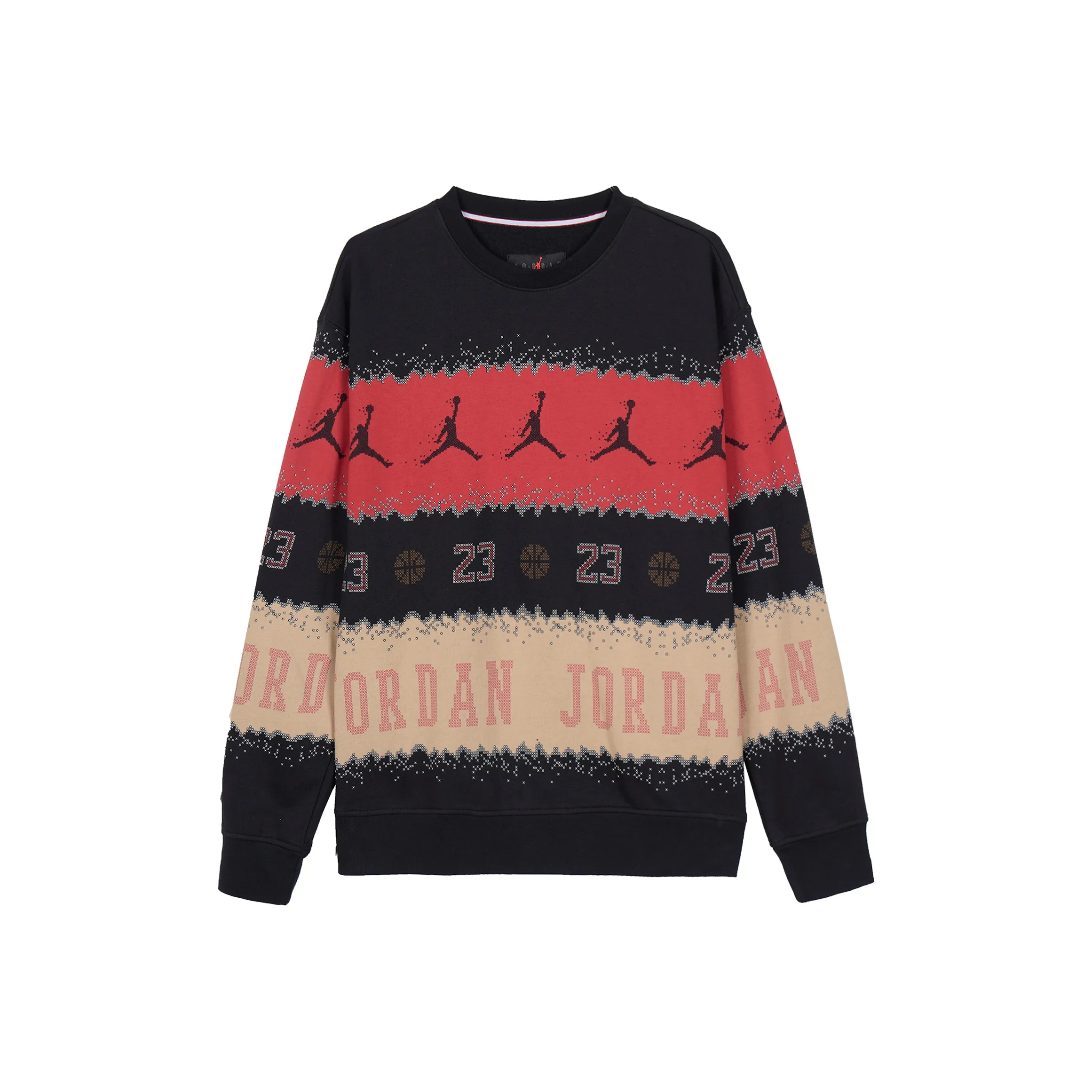 JORDAN Essentials Красный Черный Мужской Свитшот