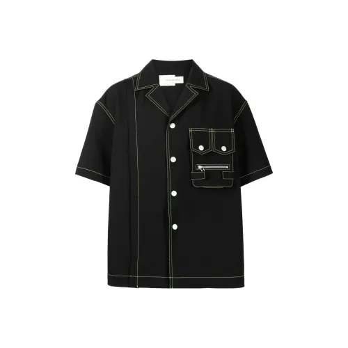 FENG CHEN WANG Feng Chen Wang SS23 Черный Мужские Рубашки
