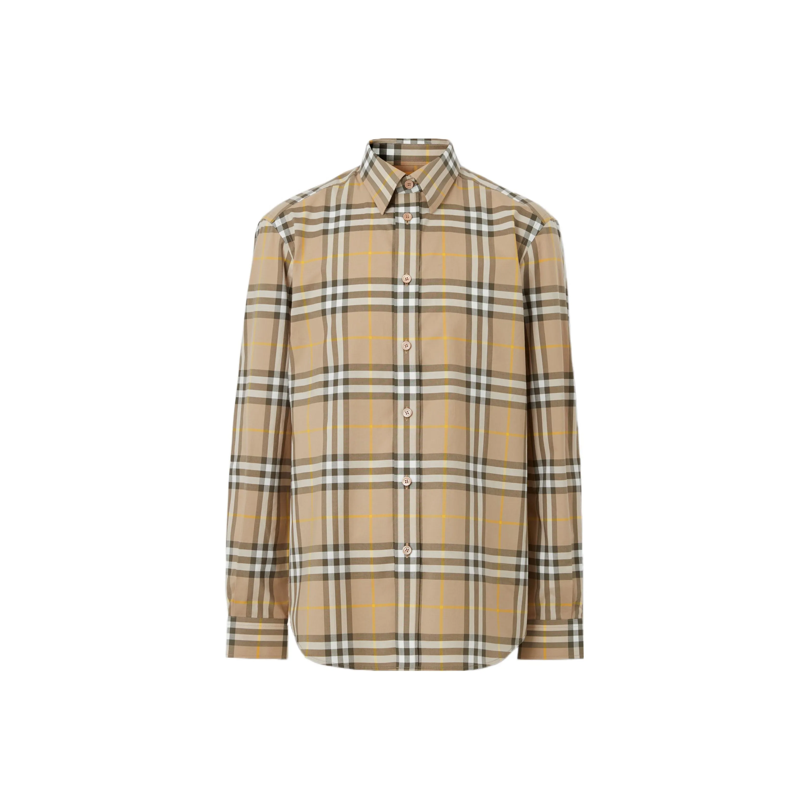 Burberry Tartan Motif Cotton Shirt