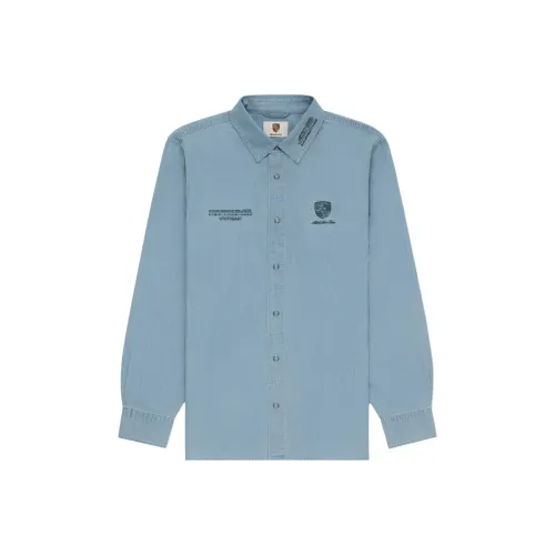 AIME LEON DORE Porsche Collaboration Blue Мужские Рубашки