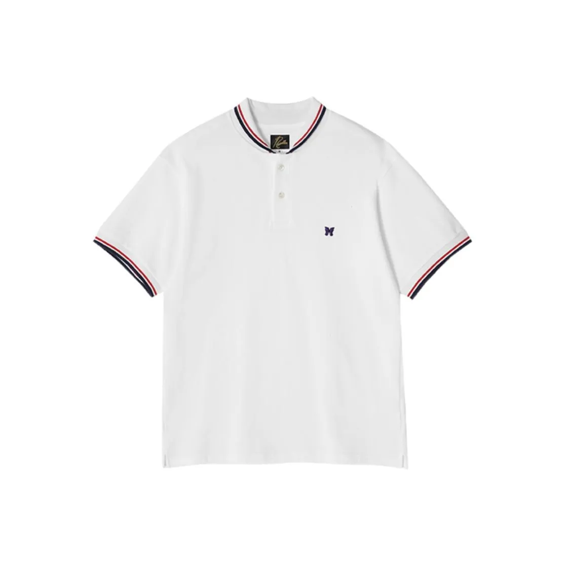 Needles Logo patch Cotton Polo Shirt