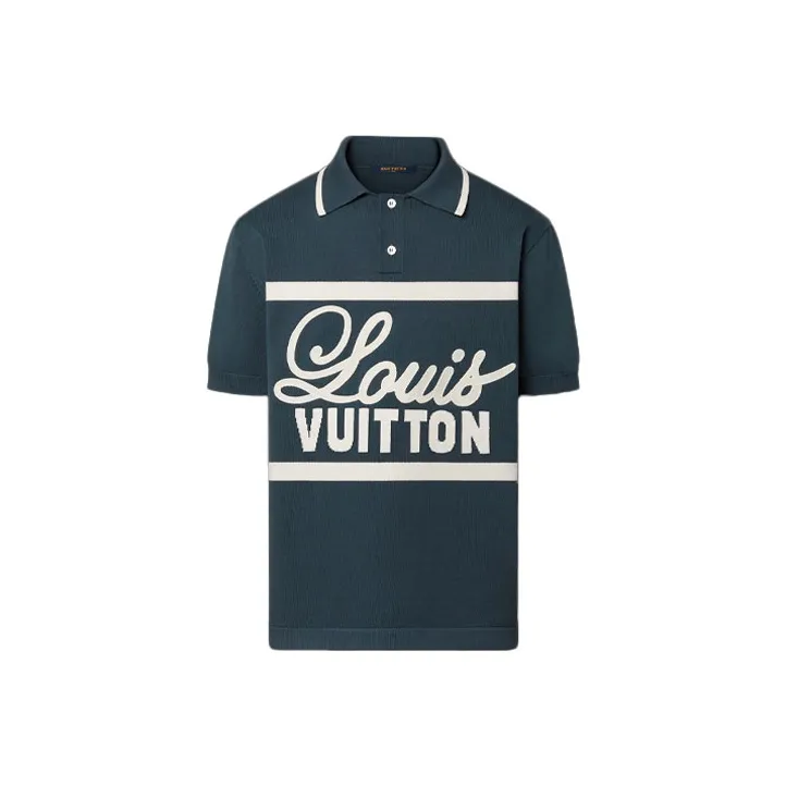 LOUIS VUITTON FW22 Polo Shirt Men's Blue