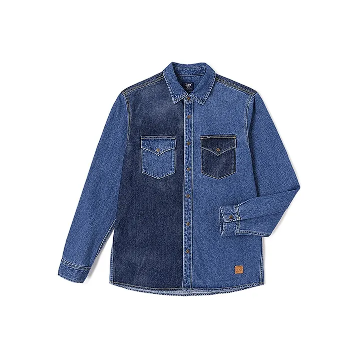 Мужская рубашка Lee co-branded, темно-синяя