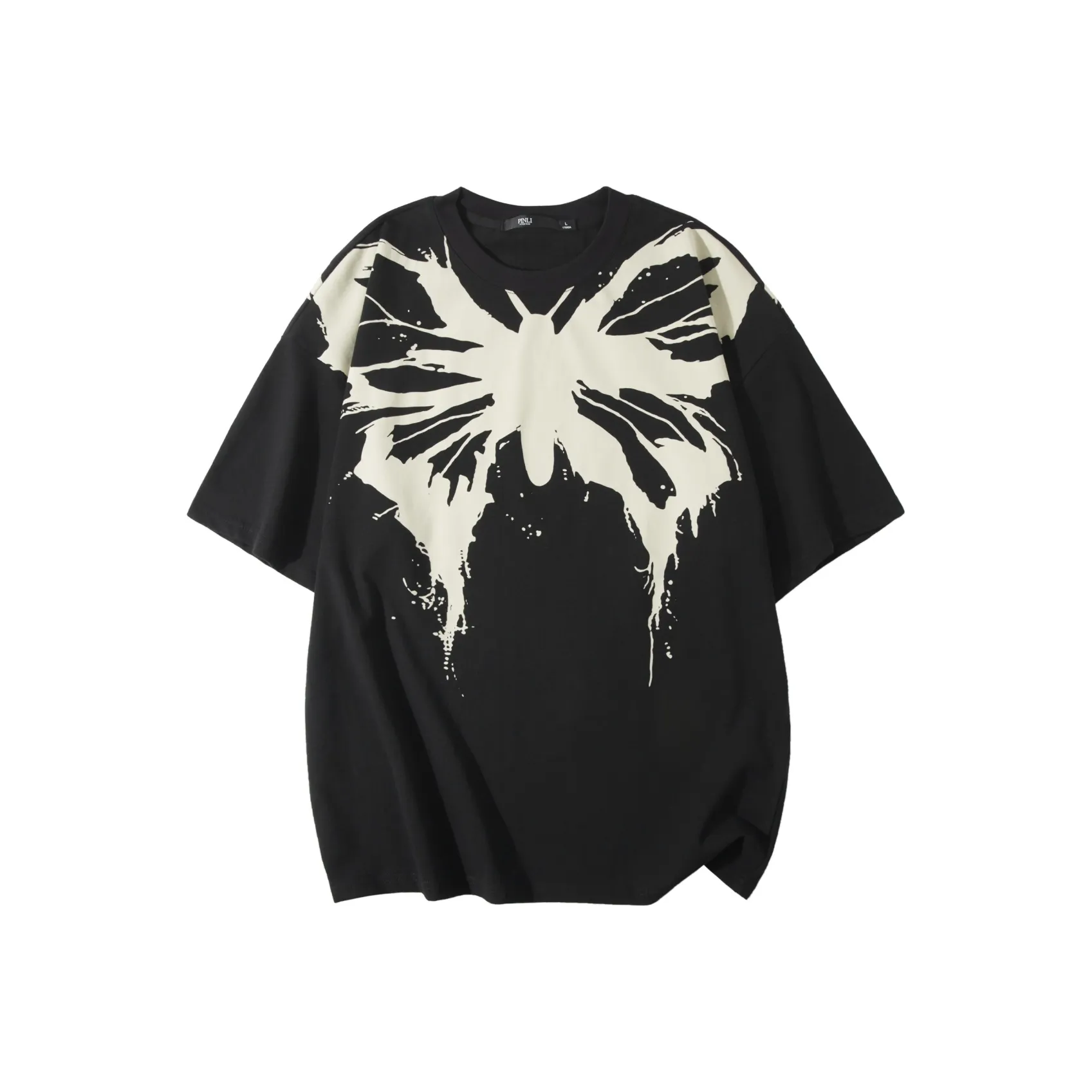 PINLI Черные Мужские T-Рубашки