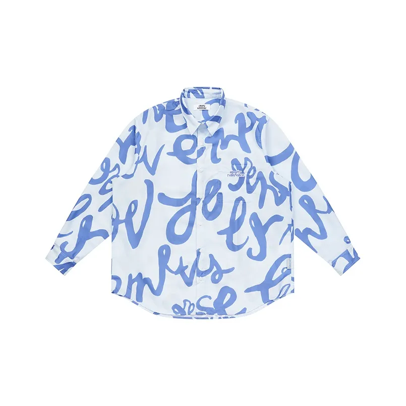 EMPTY REFERENCE Рубашка Унисекс Синий