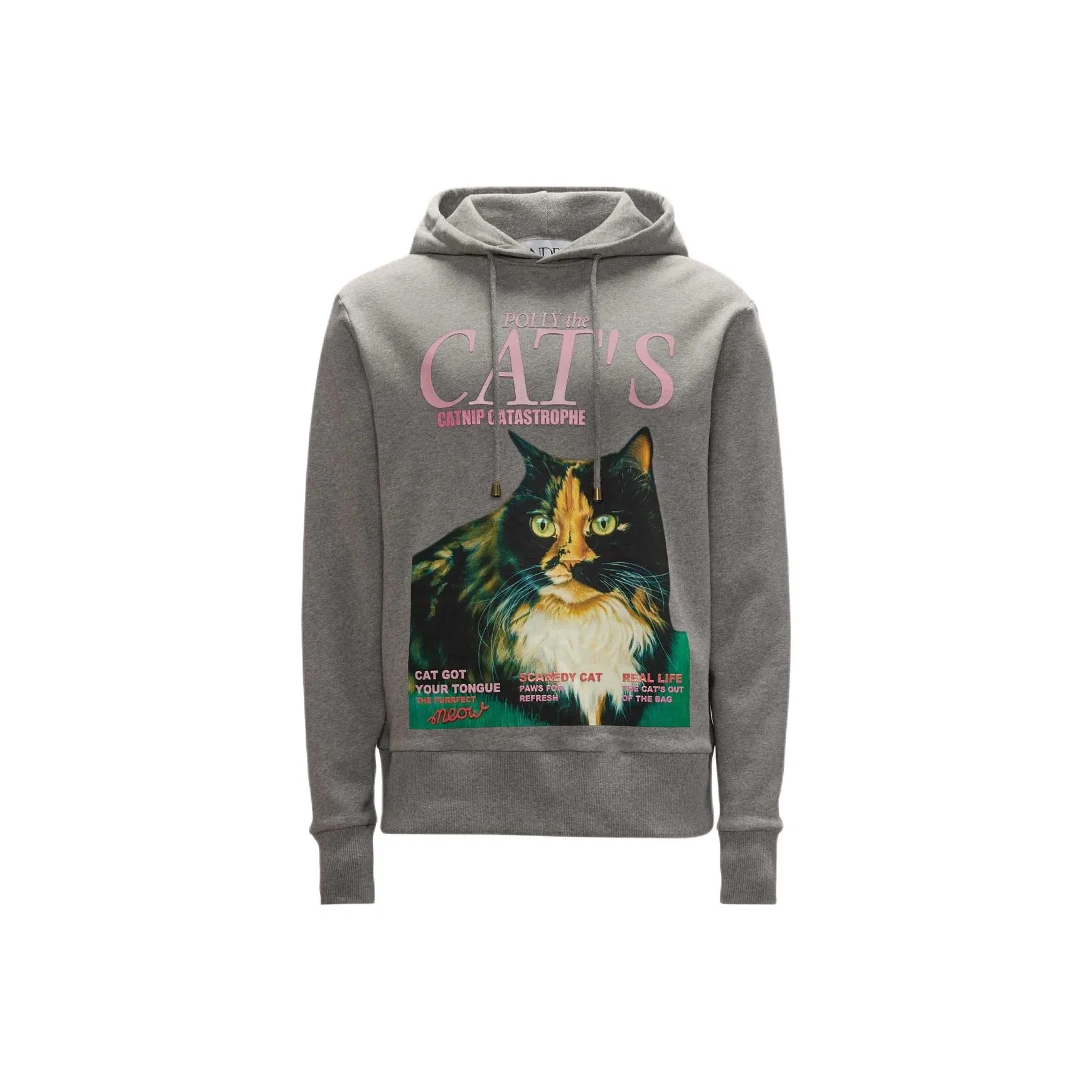 JW Anderson Cat print Organic Cotton Hoodie