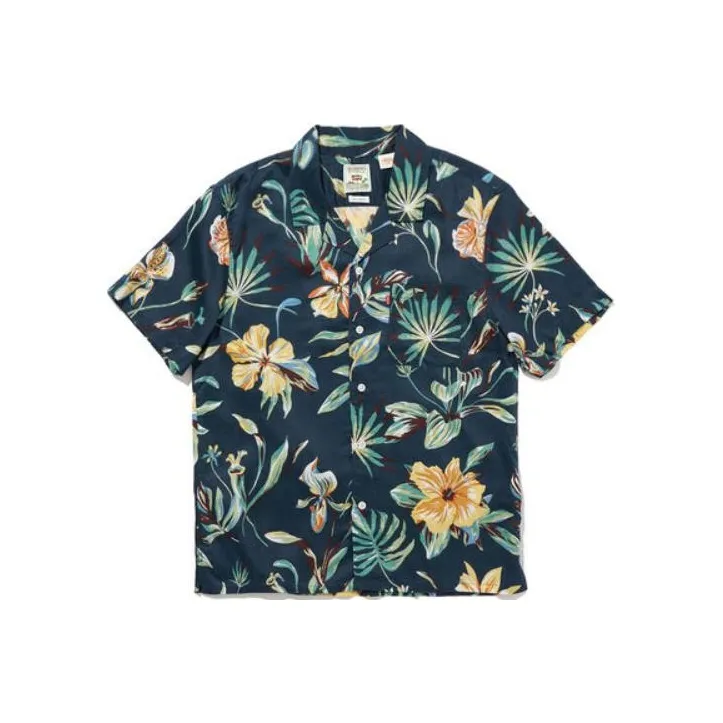 Levis Морской Синий Мужские Рубашки