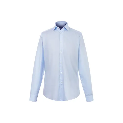 Corneliani Темно-синие Мужские Рубашки