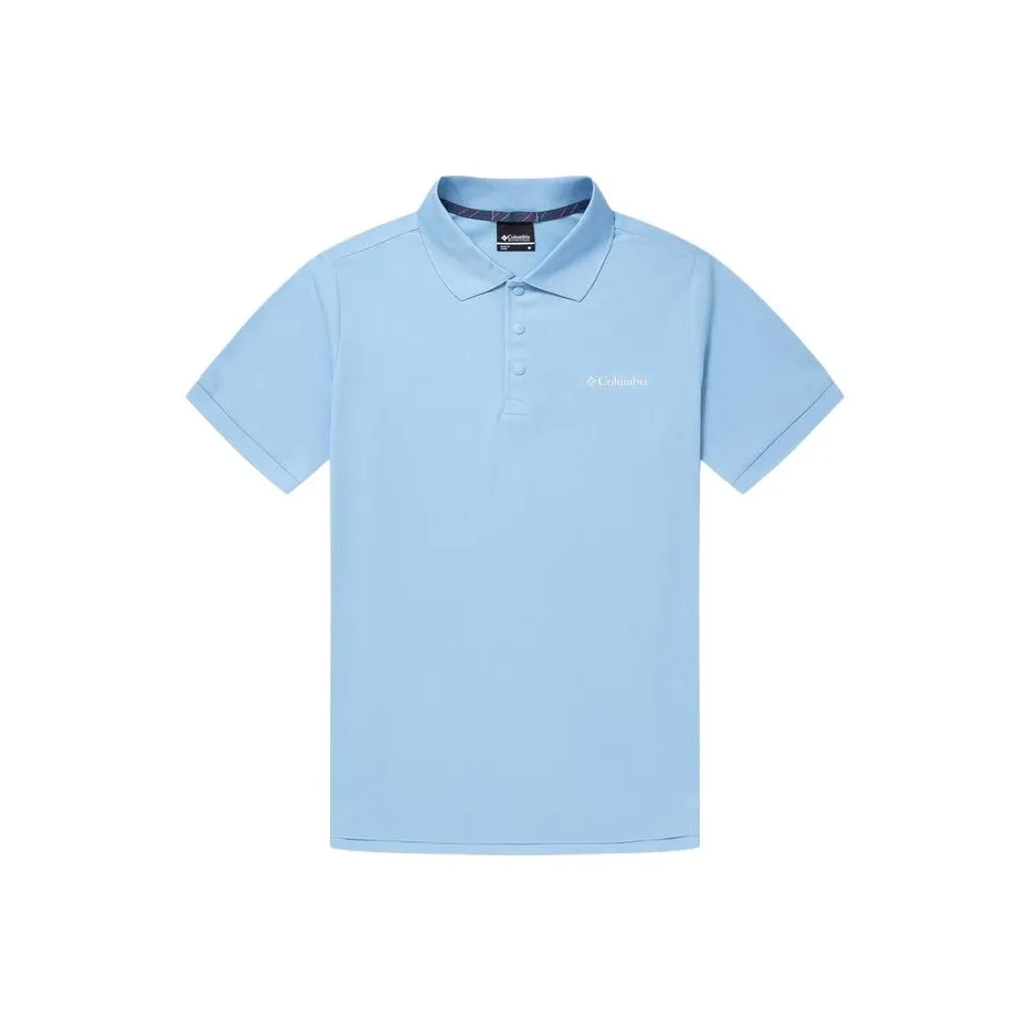 Columbia Polo Shirt Men's Light Blue