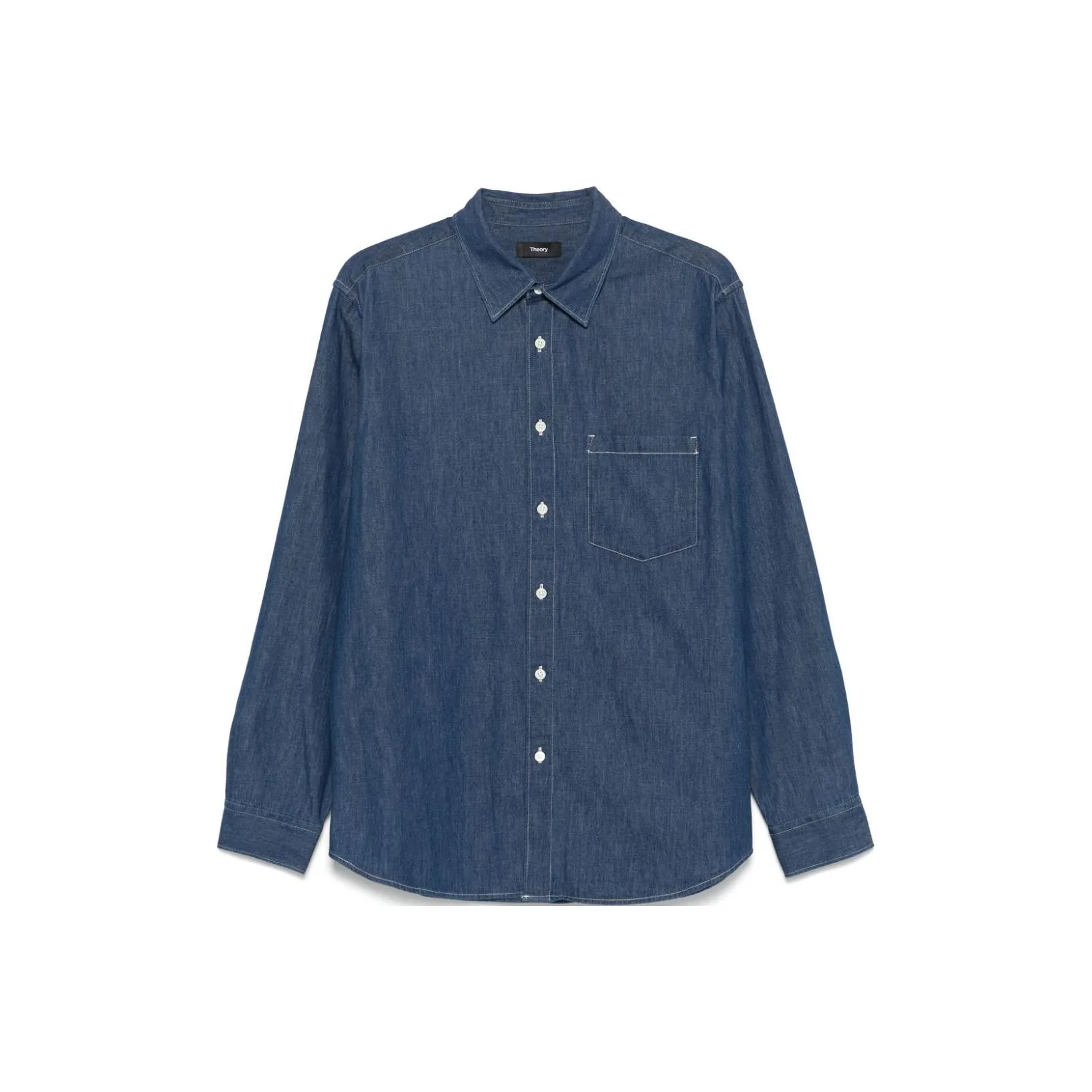 THEORY Blue Men's Shirts THEORY Синий Мужские Рубашки