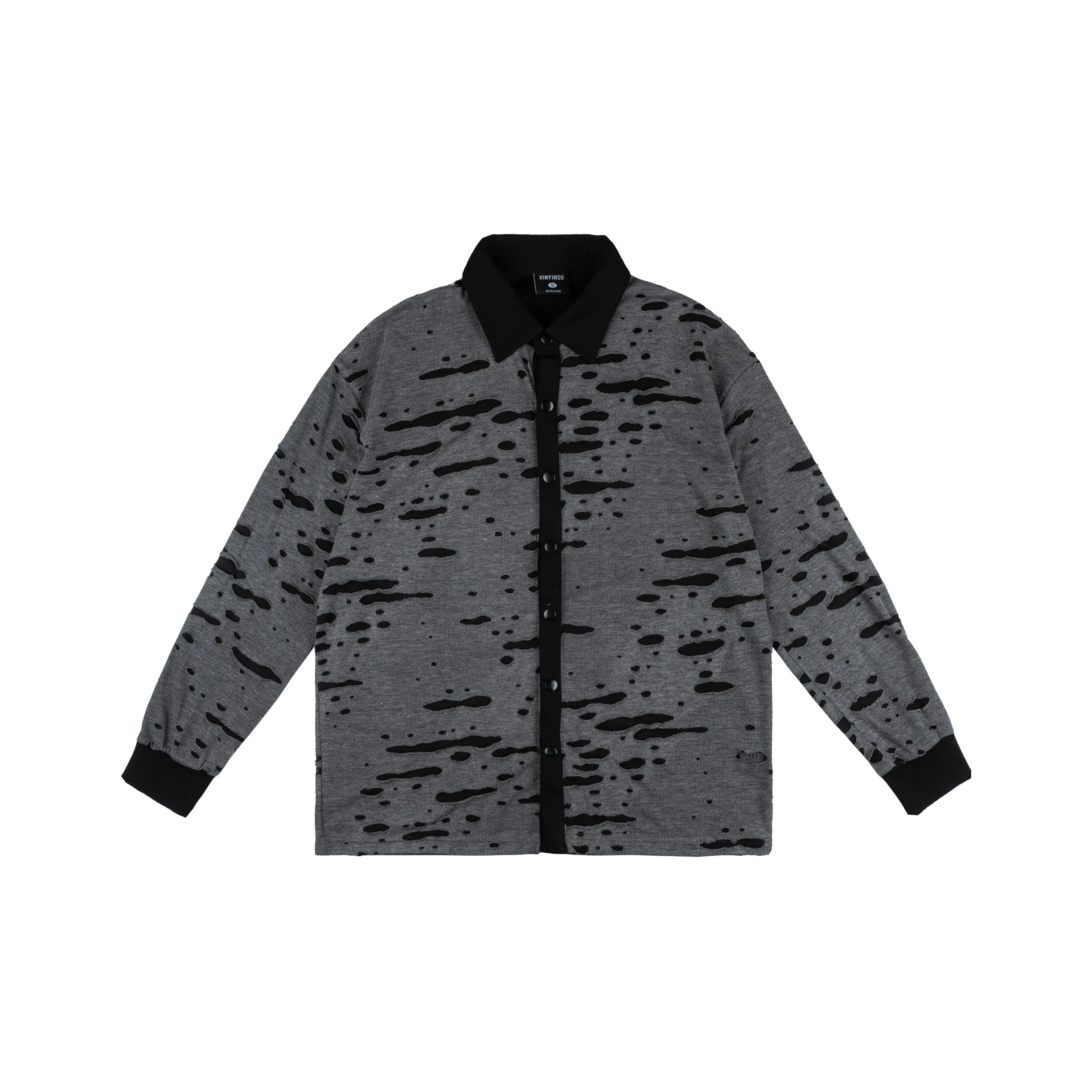 XINYINSU Серые Унисекс Рубашки