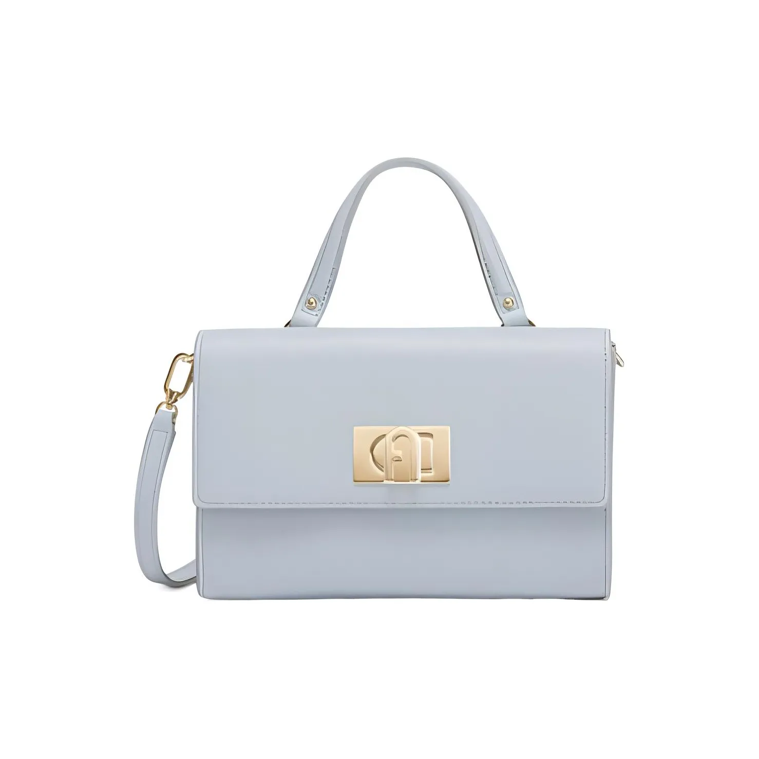 Furla 1927 Collection Текстурированная кожа Сумка-хобо Сумка Сумка через плечо Сумка через плечо Мини Женская Синяя