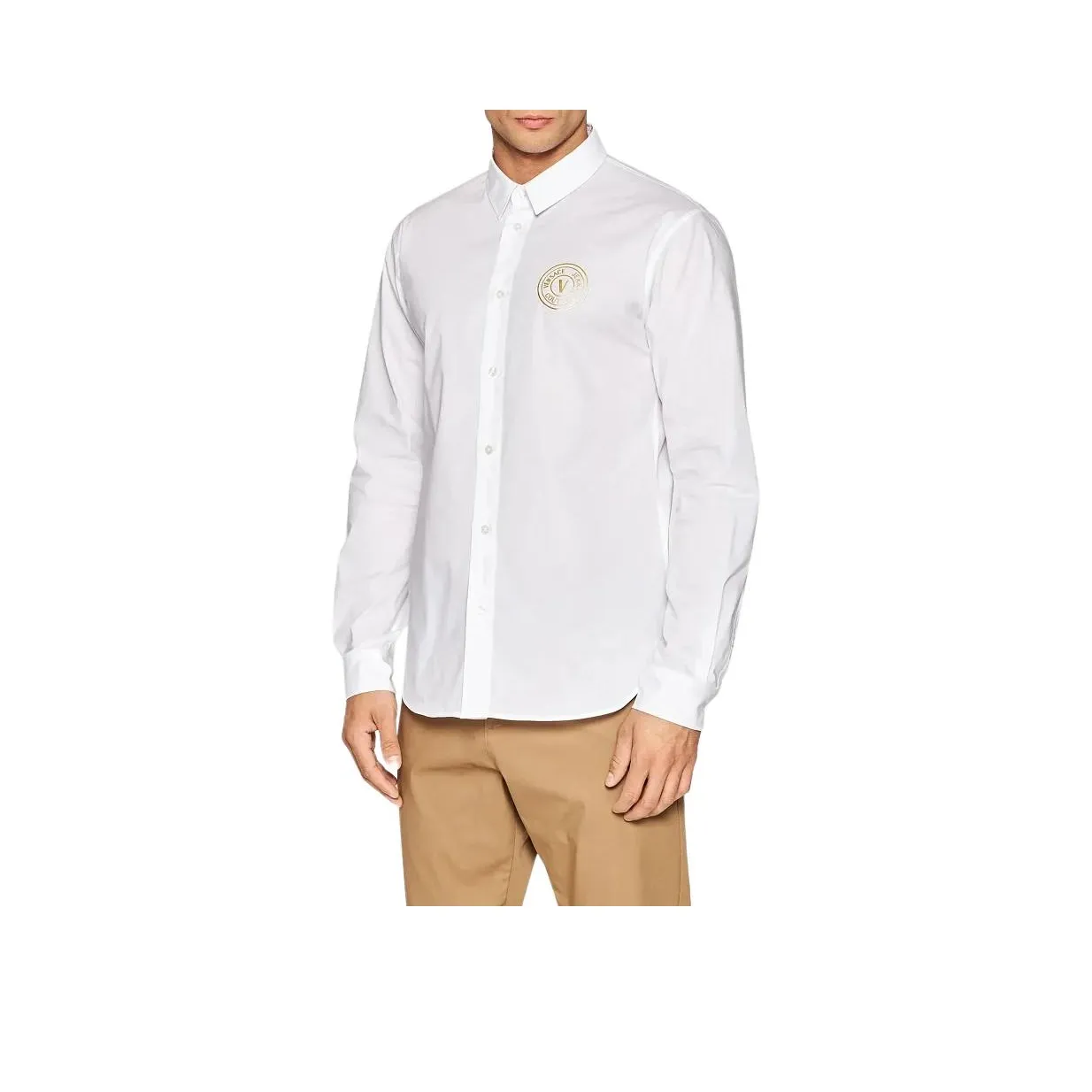 VERSACE JEANS COUTURE Белые Мужские Рубашки