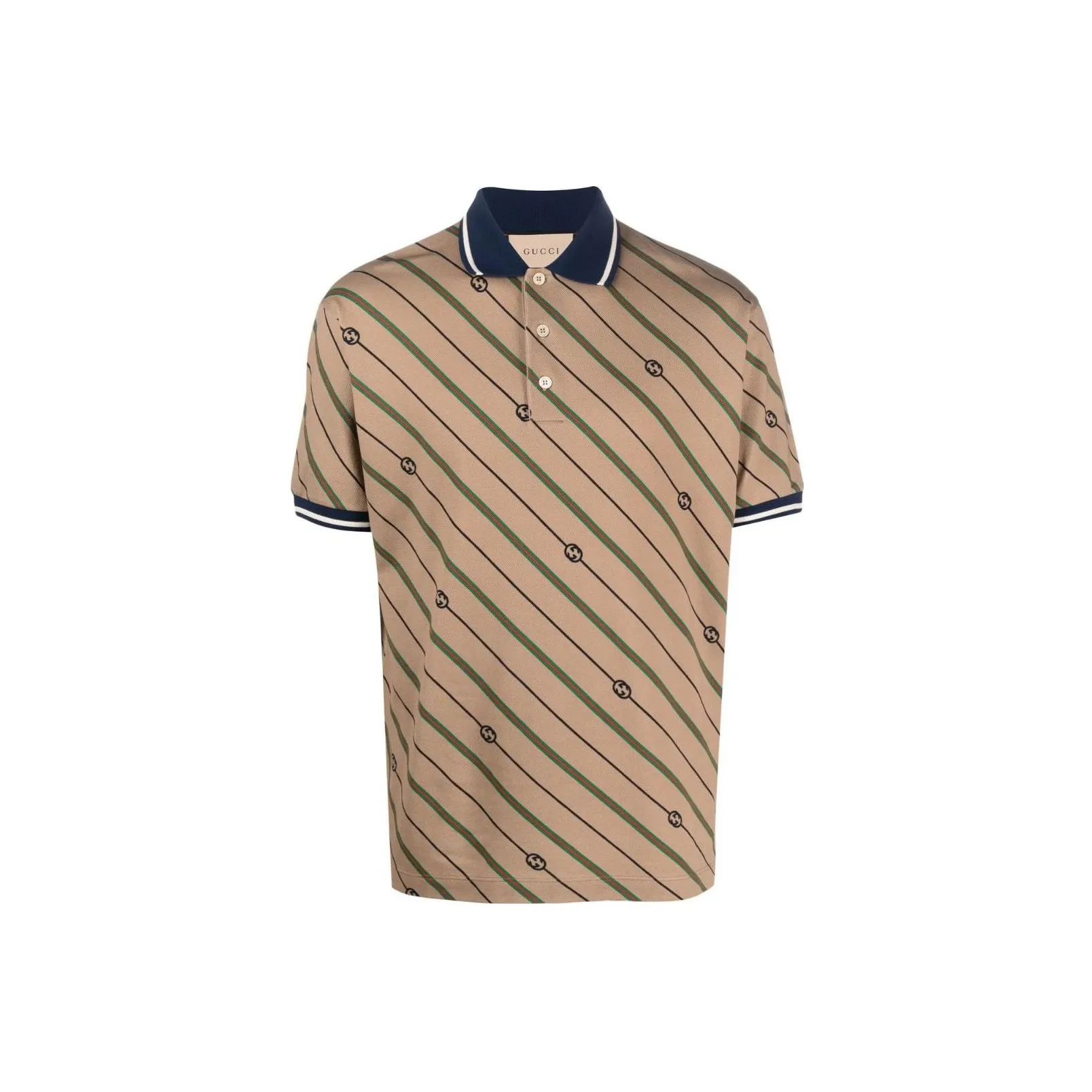 GUCCI SS23 Polo Shirt Men's Brown