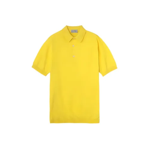 JOHN SMEDLEY Желтое Мужское Поло