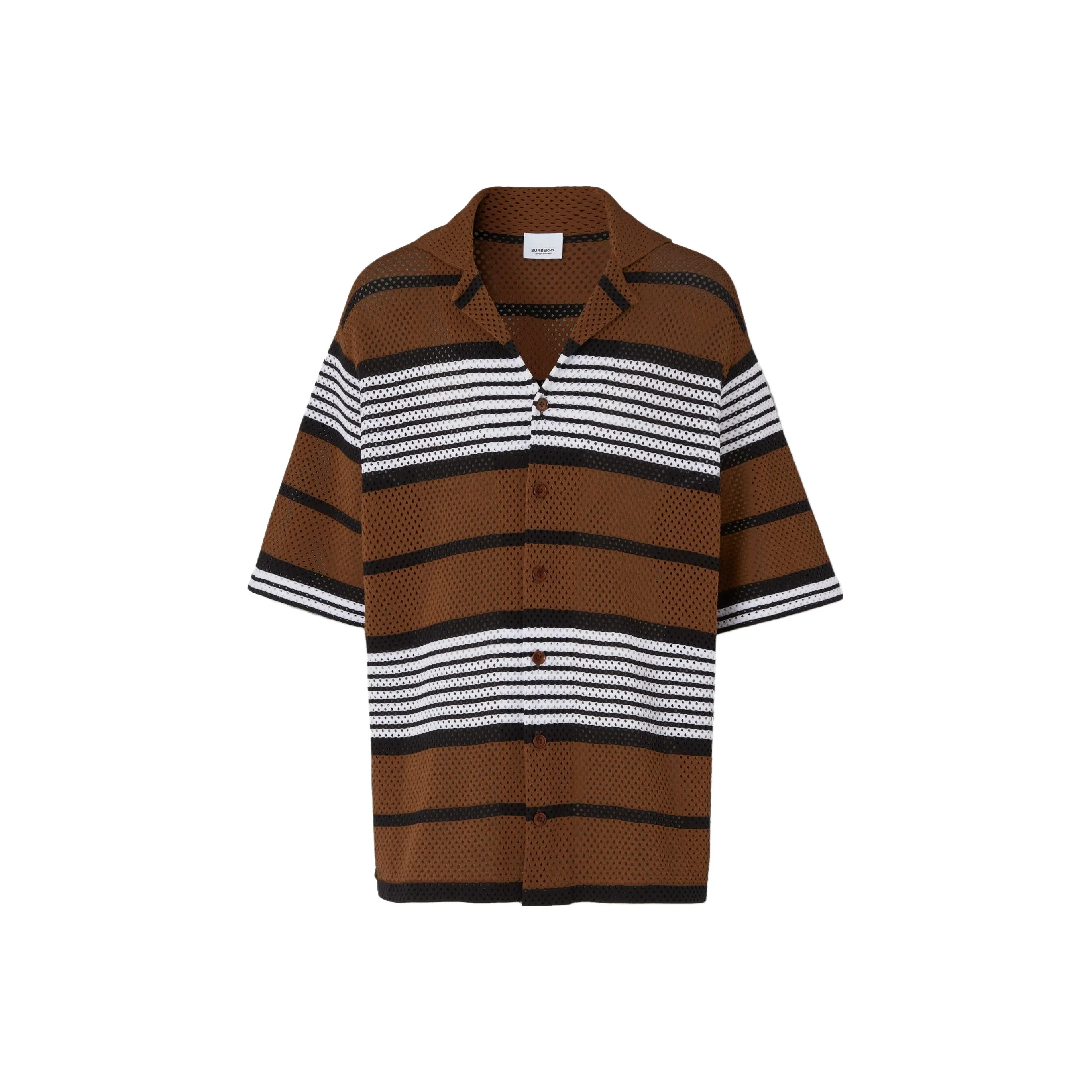 Burberry SS23 Рубашка Мужская Dark Birch Brown