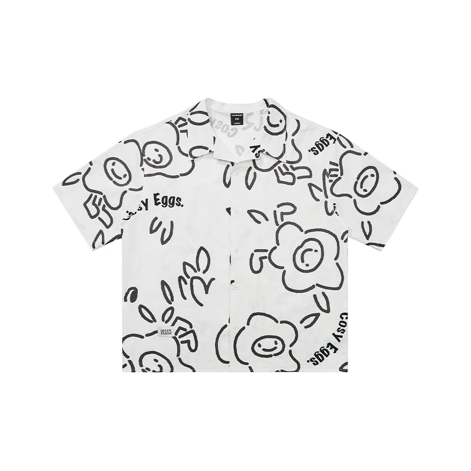 WAYNEXZAVIER Short Sleeved Shirt Men's White